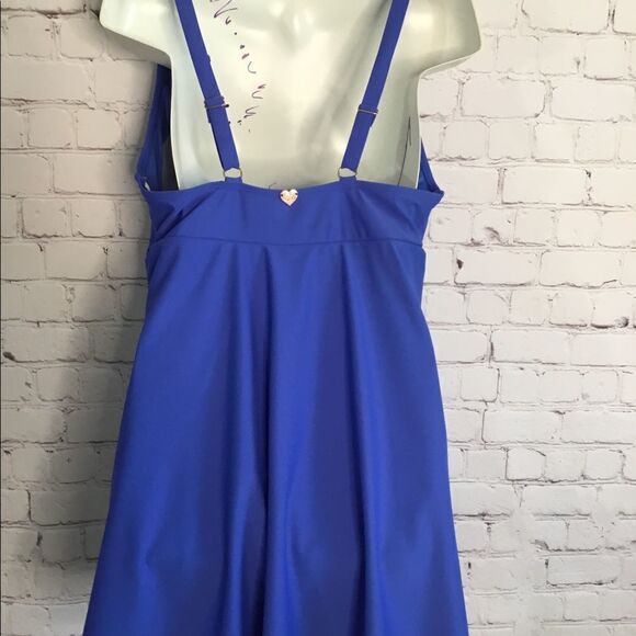 Catherine Malandrino One Piece Swim Dress Swim Bathing Suit Lilac Small NEW‎ - Picture 5 of 11